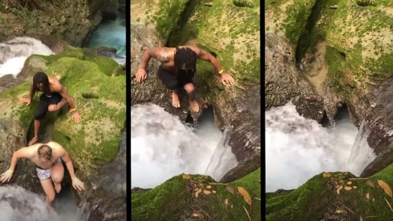 Dos turistas se lanzan por una cascada en la selva y desaparecen