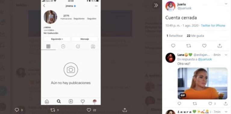 Drástica decisión de Jimena Barón, tras alejarse de Daniel Osvaldo: cerró su Instagram