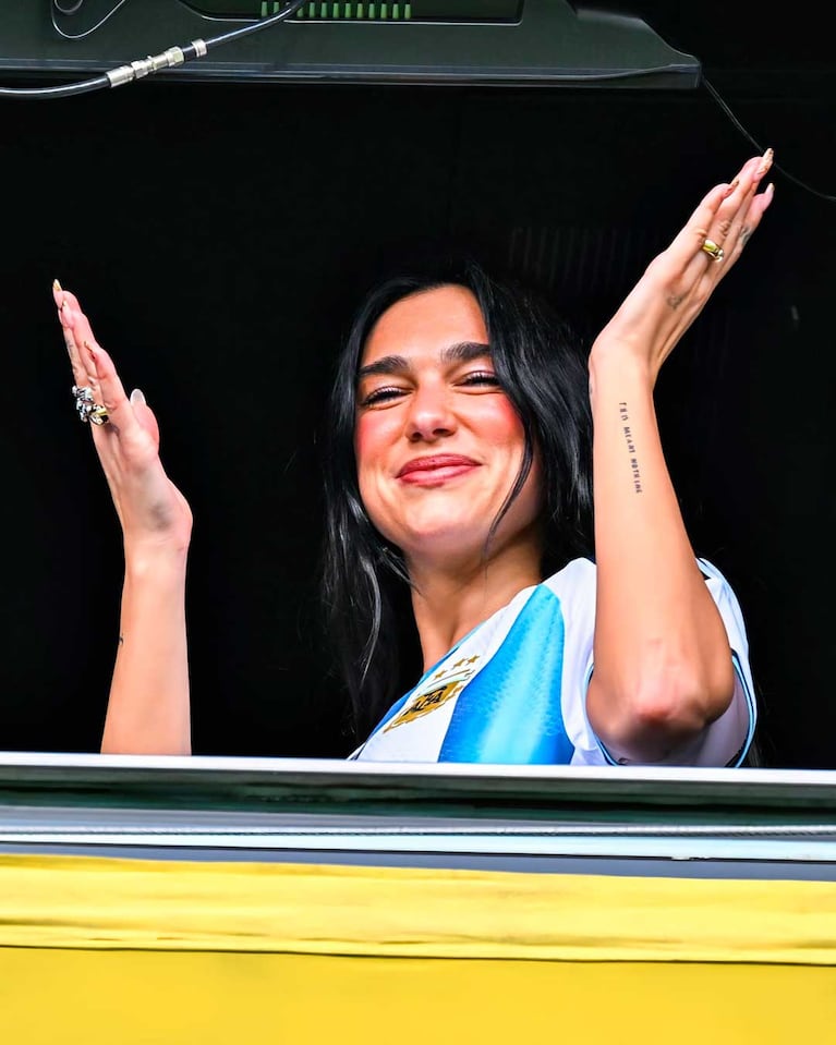 Dua Lipa en la Bombonera (Foto: Twitter/ X)