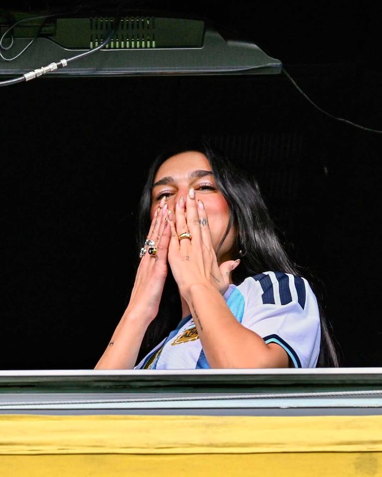 Dua Lipa en la Bombonera (Foto: Twitter/ X)