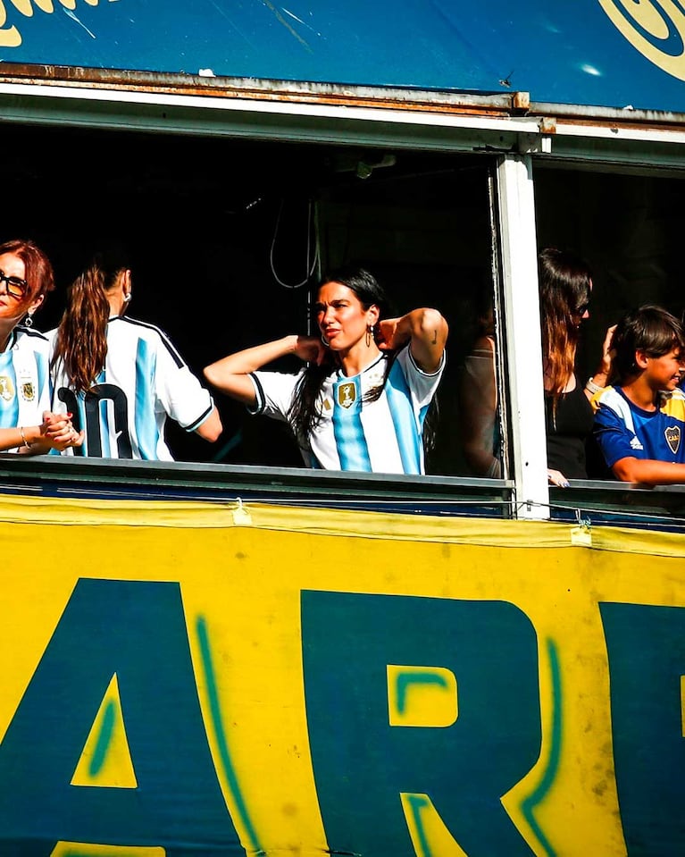 Dua Lipa en la Bombonera (Foto: Twitter/ X)