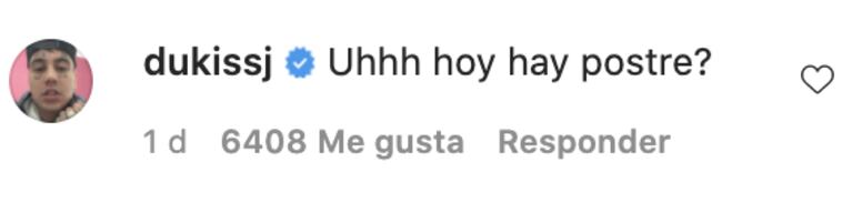 Duki le dedicó un pícaro comentario a Brenda Asnicar, al verla en ropa interior: "Uh, ¿hoy hay postre?"