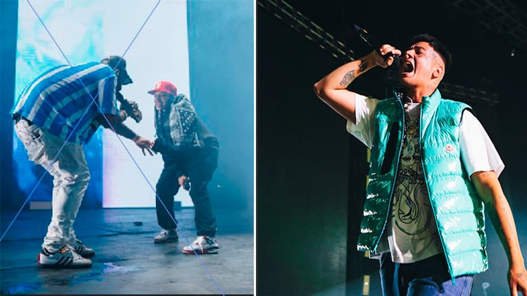 Duki, Nicki Nicole y Cazzu juntos en el show de Eladio Carrión en el Luna Park