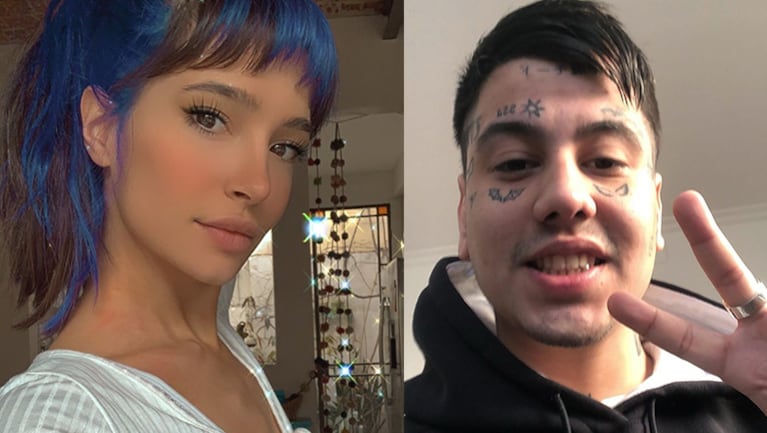 Duki reaccionó ante la foto hot de su novia en la red.