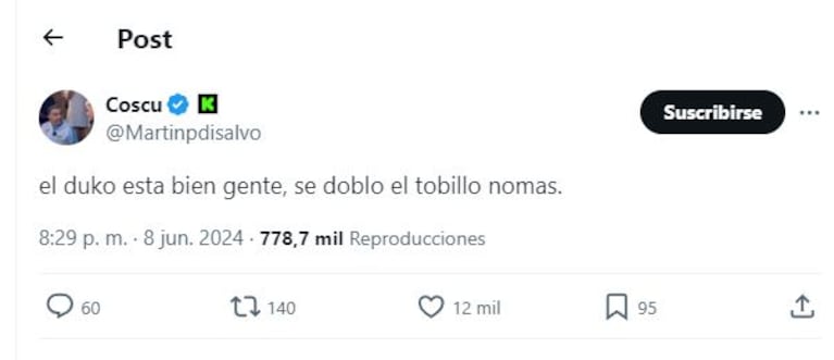 Duki se fue lesionado del show histórico en el Bernabéu: el video que generó preocupación entre sus fans