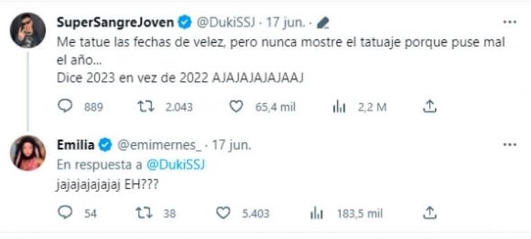 Duki se hizo un tatuaje muy especial con un tremendo error: "Nunca lo mostré porque está mal"
