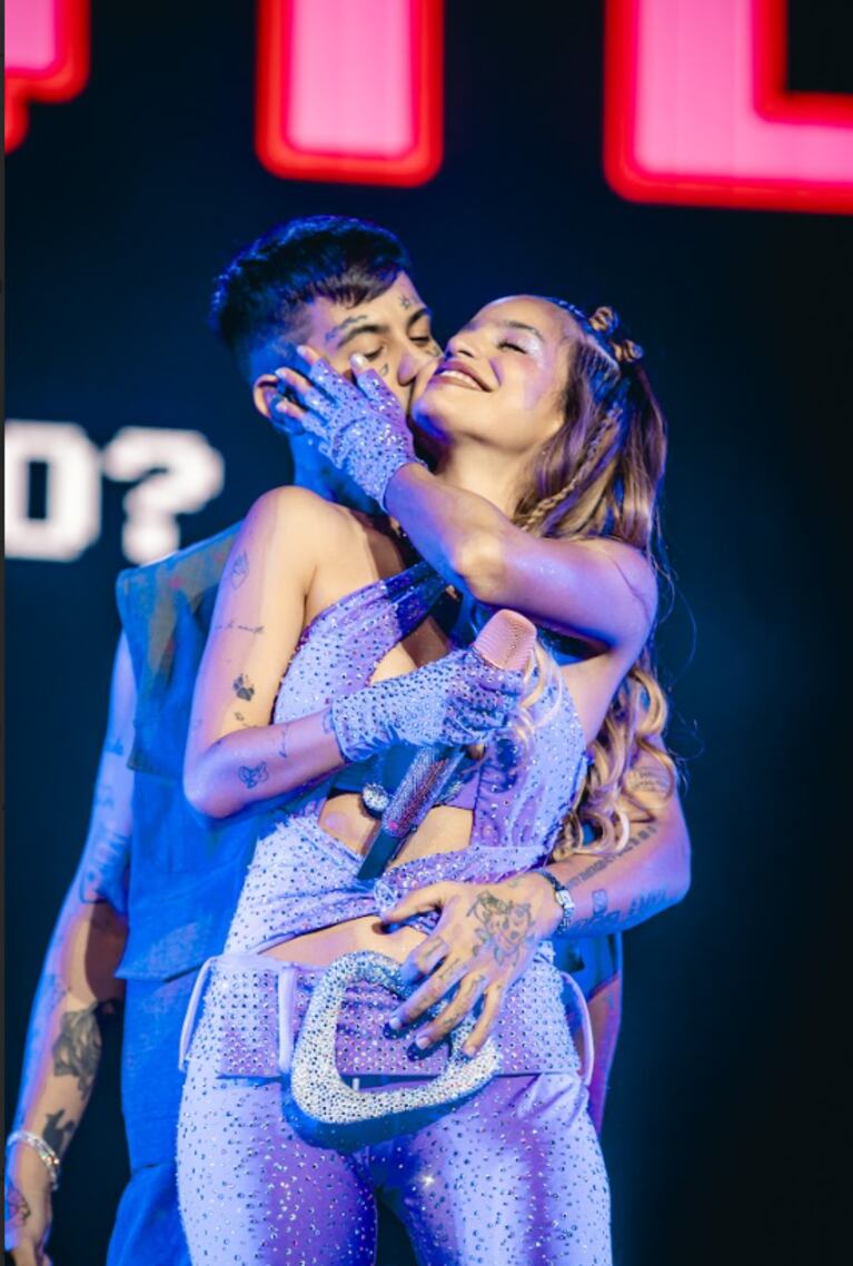 Duki, un invitado especial en el show de Emilia (Foto: prensa).