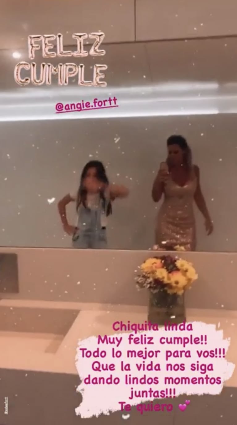 Dulce mensaje de Rocío Marengo a la hija menor de Eduardo Fort por su cumple: "Chiquita linda"