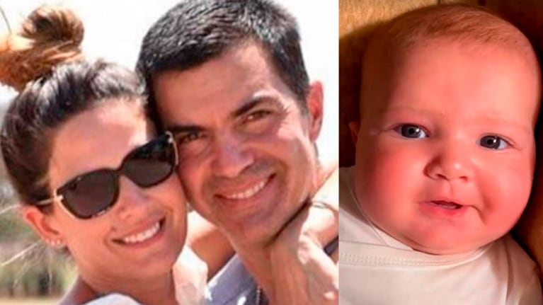 Dulces mensajes de Isabel Macedo y Juan Manuel Urtubey por los cuatro meses de su beba Julia.