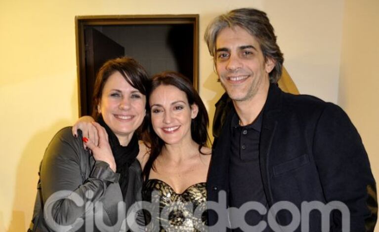 Dupláa y Echarri se acercaron a felicitar a Eleonora Wexler (Foto: Jennifer Rubio). 