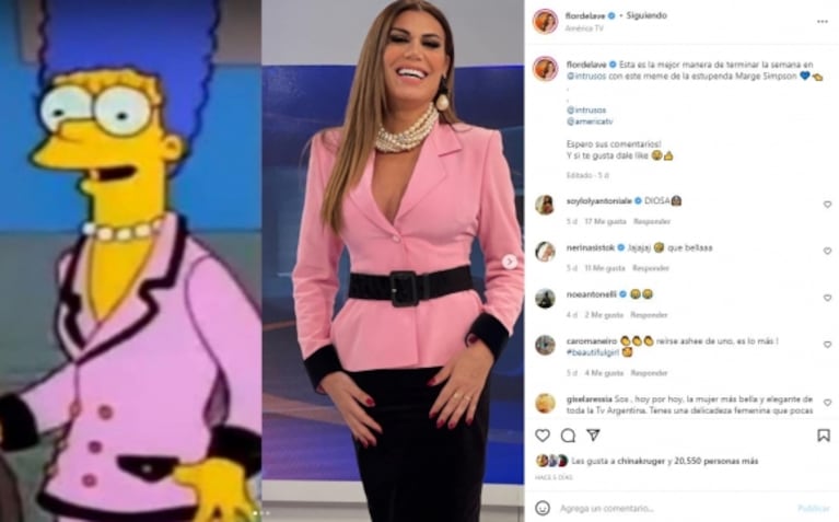 Dura crítica en La jaula de la moda al look "Marge Simpson" de Flor de la Ve: "Parece una señora paqueta"