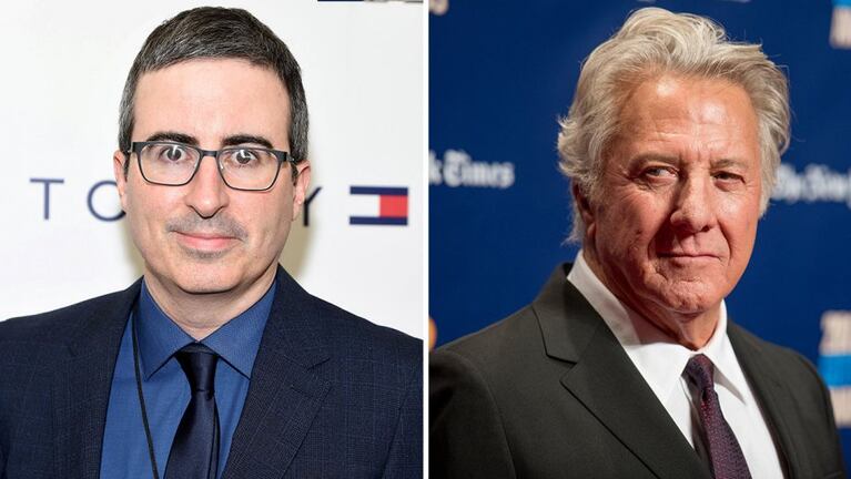 Dustin Hoffman y John Oliver estallaron al aire en un duro debate sobre acoso sexual