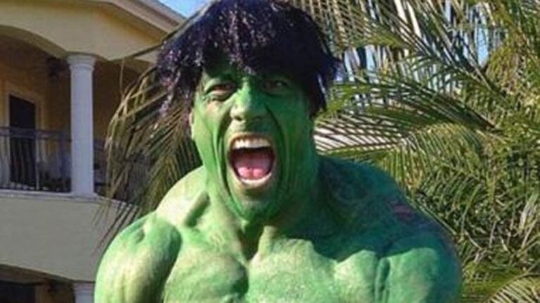 Dwayne Johnson, protagonista de The Rock, sorprendió como el Increíble Hulk (Foto: Twitter).