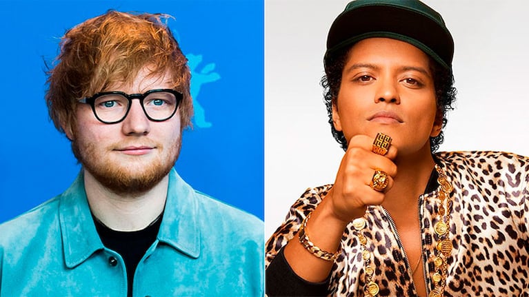 Ed Sheeran canta para Bruno Mars en su 33 cumpleaños