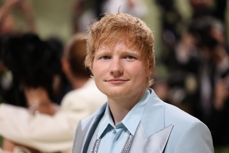 Ed Sheeran poses at the Met Gala, an annual fundraising gala held for the benefit of the Metropolitan Museum of Art's Costume Institute with this year's theme 'Sleeping Beauties: Reawakening Fashion' in New York City, New York, U.S., May 6, 2024. REUTERS/Andrew Kelly