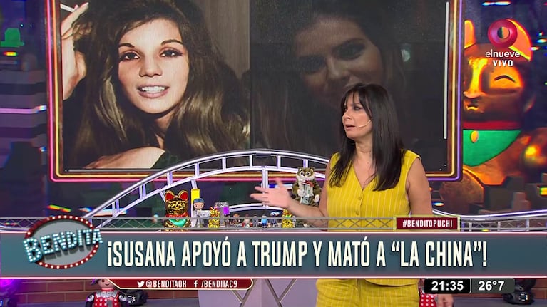 Edith Hermida en Bendita Tv (Foto: captura de El Nueve).