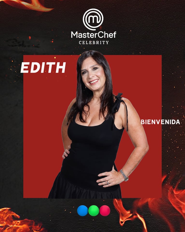 Edith Hermida en MasterChef Celebrity (Foto: Instagram @
masterchefargentina)