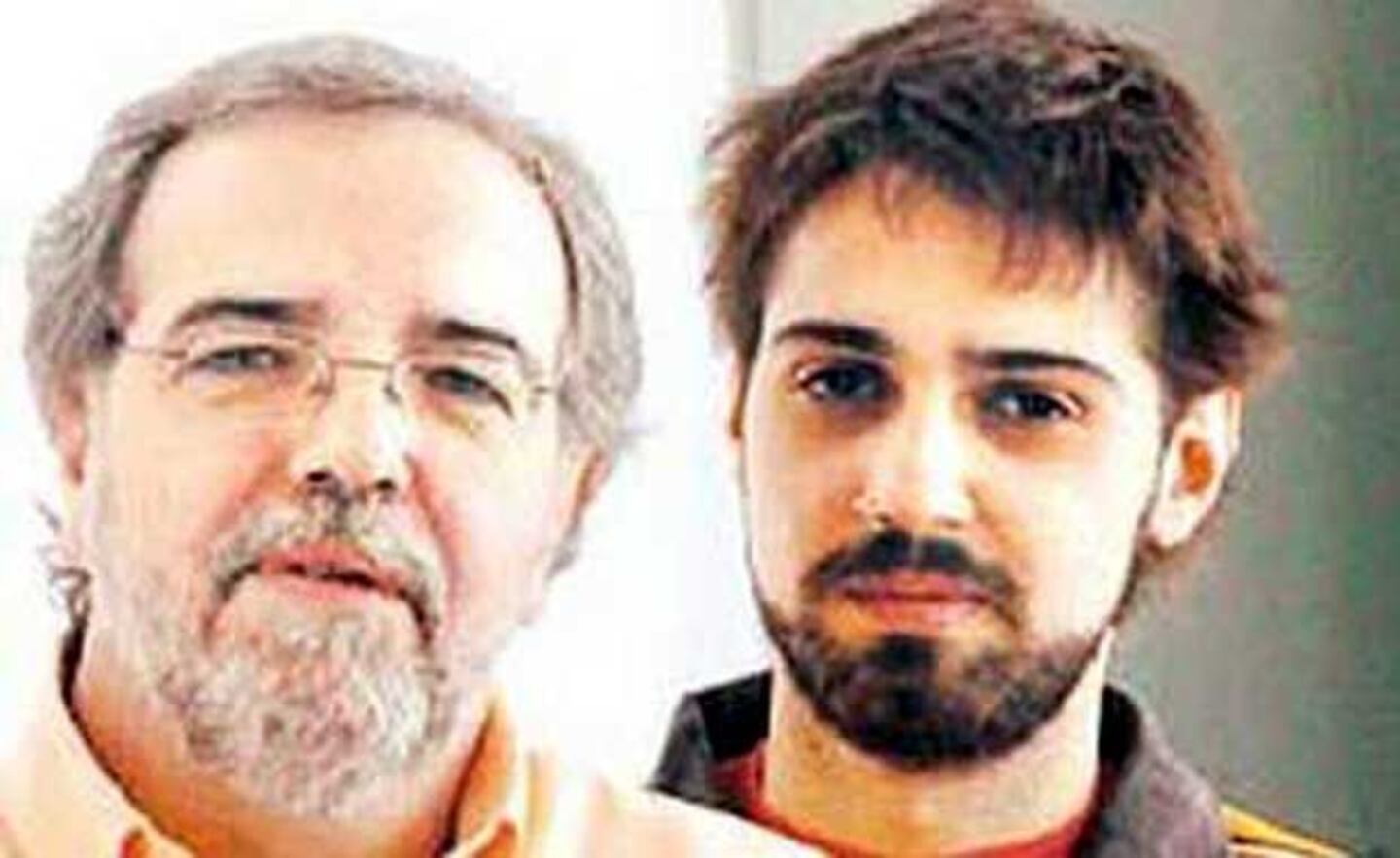 Eduardo Aliverti y su hijo Pablo García. (Foto: Clarin.com)