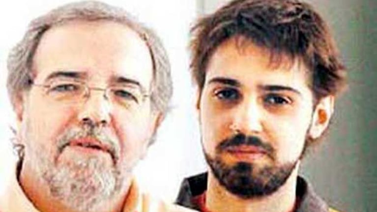 Eduardo Aliverti y su hijo Pablo García. (Foto: Clarin.com)