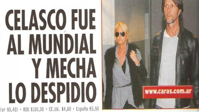 Eduardo Celasco fue al Mundial y Mecha Sarrabayrouse lo despidió