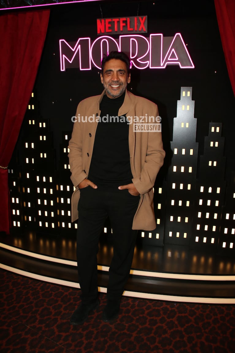 Eduardo 'Coco' Fernández en el estreno de la serie de Moria Casán (Foto: Movilpress).