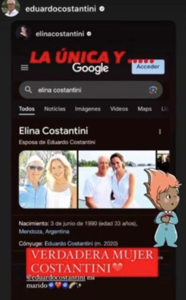 Eduardo Costantini les prohibió a sus ex que usen su apellido: el picante mensaje en redes