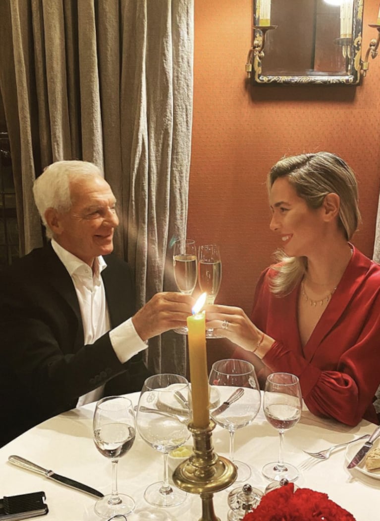 Eduardo Costantini y Elina Fernández celebraron sus dos años de casados con una cena romántica: "Para siempre vos y yo"