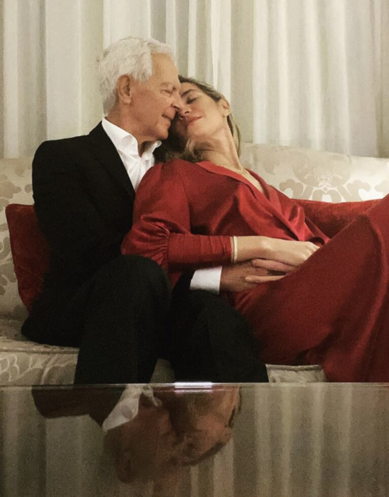 Eduardo Costantini y Elina Fernández celebraron sus dos años de casados con una cena romántica: "Para siempre vos y yo"