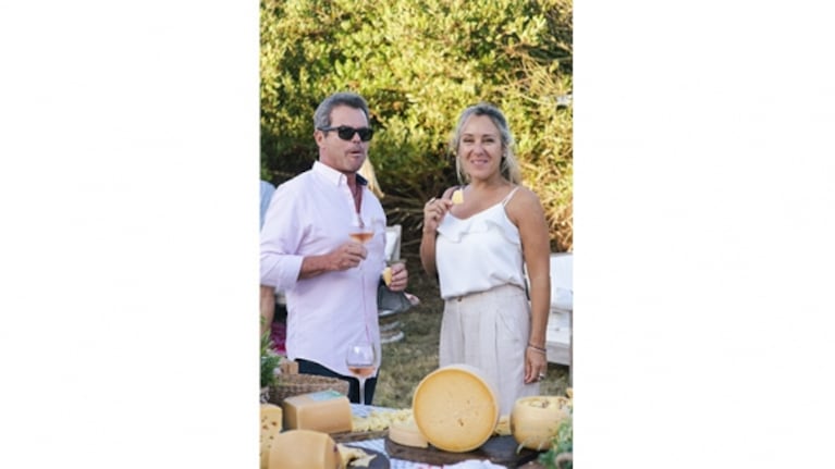 Eduardo Costantini y Elina Fernández en el lanzamiento de los Premios Sirí a la gastronomía