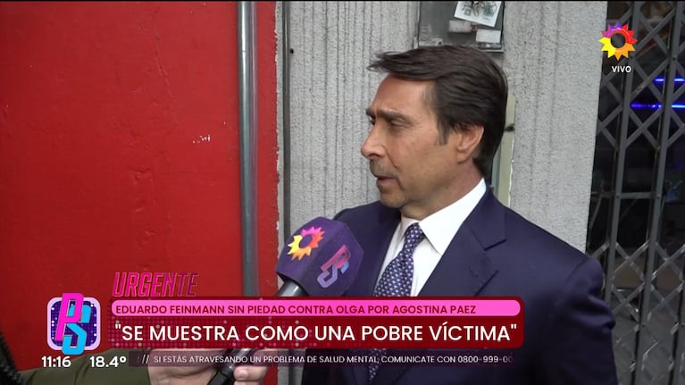 Eduardo Feinmann habló en Puro Show de la aparición de Agostina Páez en el streaming de Olga (Foto: captura de eltrece).