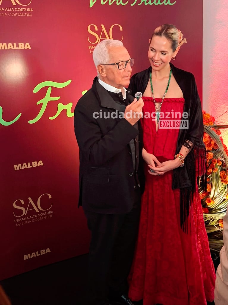 Eduardo y Elina Costantini en la presentación de "Viva Frida" en el MALBA (Foto: Ciudad Magazine).