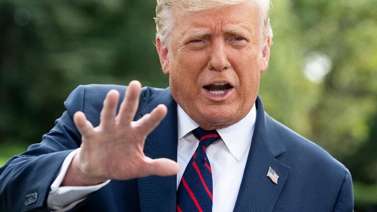 EEUU: Trump asegura que no restó importancia a Covid. Foto: AFP.