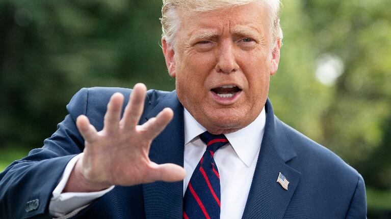 EEUU: Trump asegura que no restó importancia a Covid. Foto: AFP.