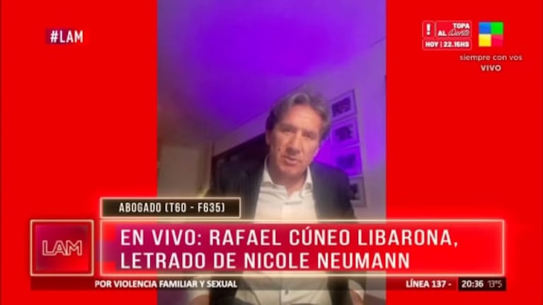El abogado de Nicole Neumann fulminó a la abogada de Fabián Cubero con una durísima frase
