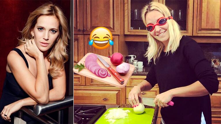 El accesorio poco fashion de Lopilato para cortar cebollas sin llorar