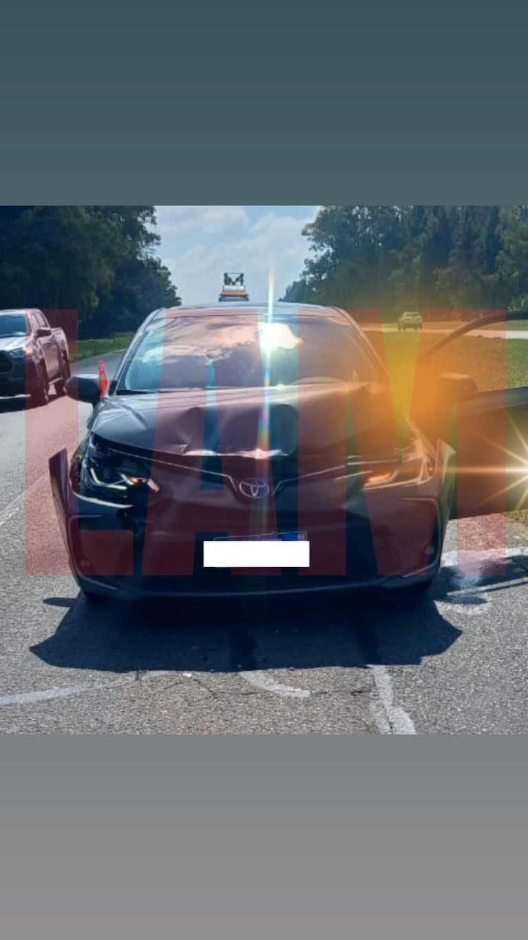 El accidente de Barby Franco. Foto: X ElEjercitoDeLam