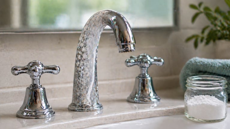 El ácido cítrico es ideal para limpiar las canillas con sarro. Foto: (imagen creada con IA)