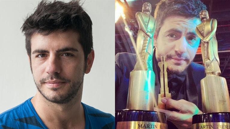 El actor demostró su buen humor al perder contra Antonio Grimau, su compañero en Sandro de América.