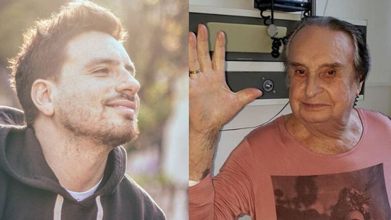 El actor pidió una urna móvil para su papá, que está internado. 