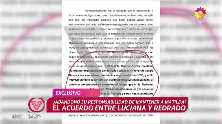 El acuerdo político de Luciana Salazar y Martín Redrado (Foto: captura de eltrece).