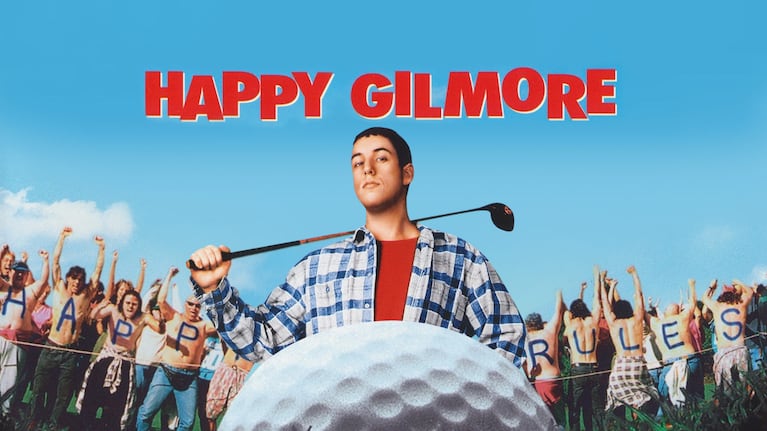 El afiche de Happy Gilmore, la película original de 1996, con Adam Sandler. Foto: Prime Video.