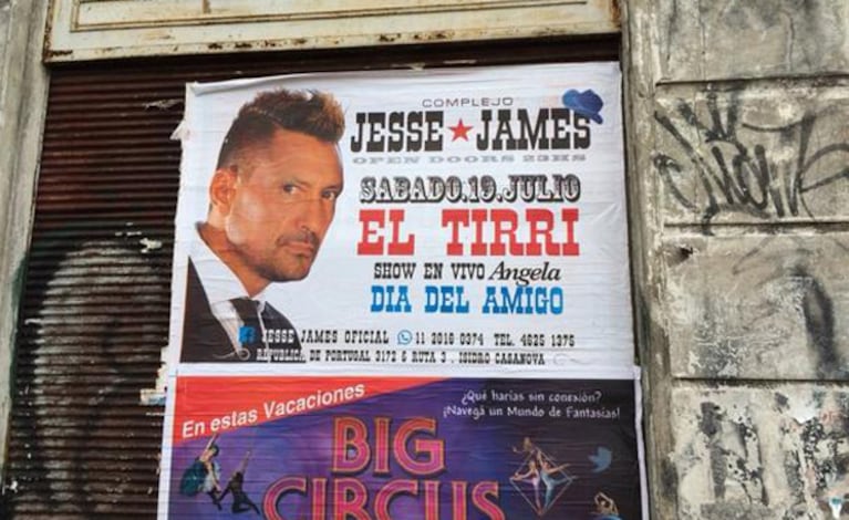 El afiche del Tirri que sorprendió a Tinelli. (Foto: Twitter @cuervotinelli)