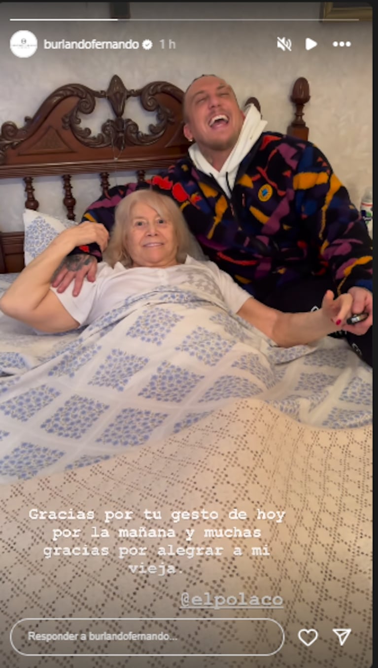 El agradecimiento de Fernando Burlando a El Polaco. (Foto: Instagram /burlandofernando)