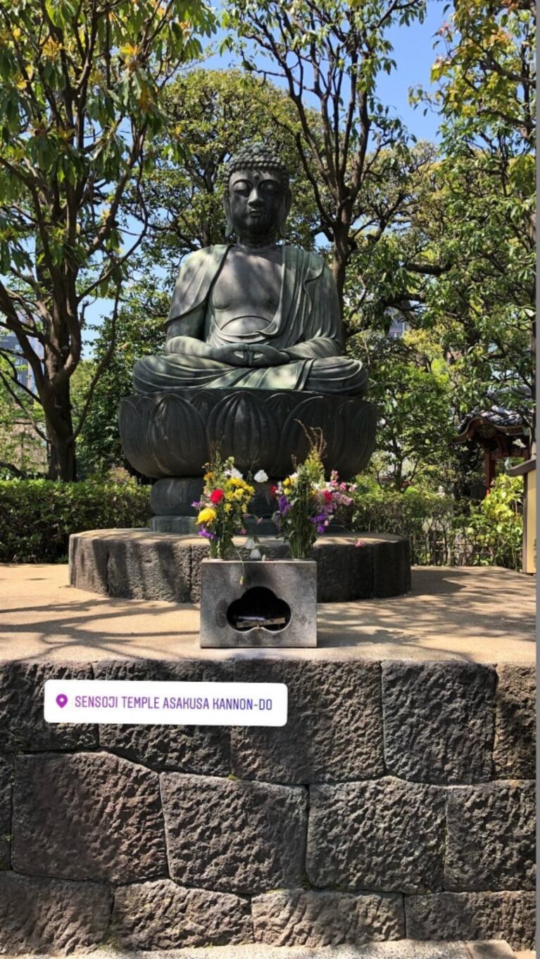 El álbum de fotos de las exóticas vacaciones de Franco Masini en Japón y su "problema" para comer con palitos