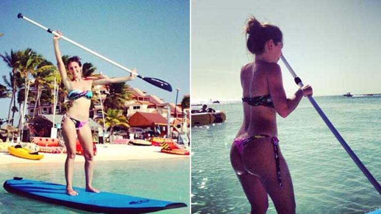 El álbum de fotos de las vacaciones de Eugenia Lemos en Aruba. (Foto: Instagram)
