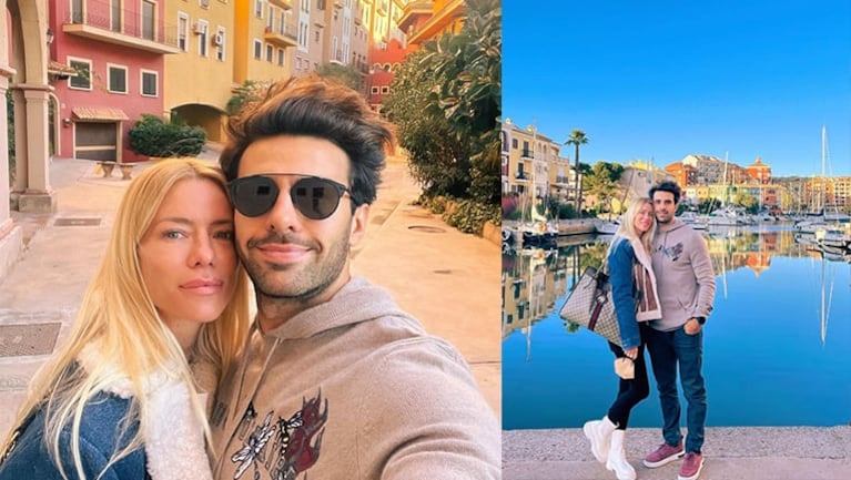 El álbum de fotos de Nicole Neumann con su novio paseando por "La pequeña Venecia".