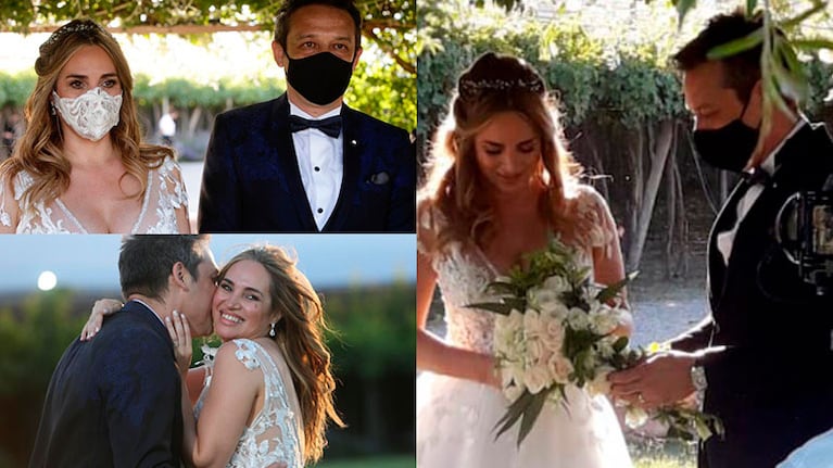 El álbum de fotos del casamiento de Belén Francese, embarazada de tres meses: la intimidad de la boda en Mendoza