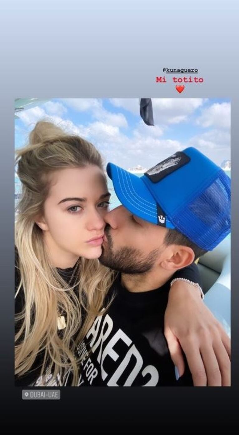 El álbum de las lujosas vacaciones del Kun Agüero con su hijo Benjamín y su novia en Dubai
