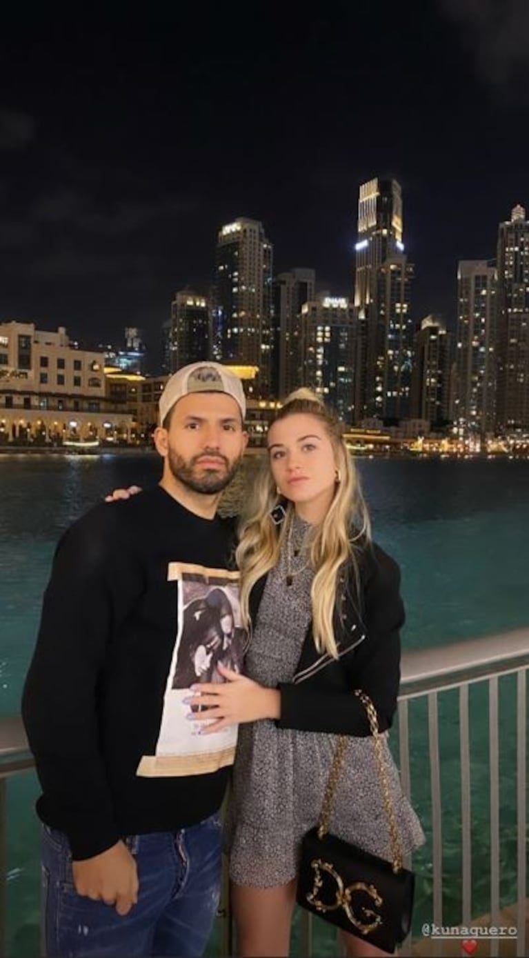 El álbum de las lujosas vacaciones del Kun Agüero con su hijo Benjamín y su novia en Dubai