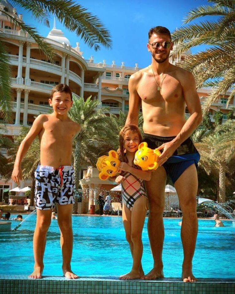 El álbum de las vacaciones de Evangelina Anderson con su familia en Dubai